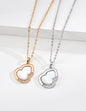 S925 Sterling Silver Natural Pearl Necklace — Oriental Lucky Gourd, Tiger Eye & Shell | D0749