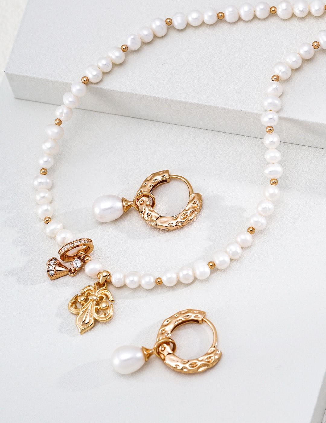 S925 Sterling Silver Natural Pearl Pendant Necklace